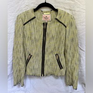 stunning perfect condition tweed juicy couture jacket with shoulder pads